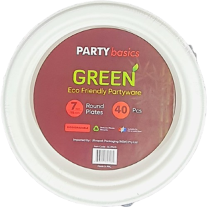 7" (175mm) Round Plate 40 Pcs x 10 Pks