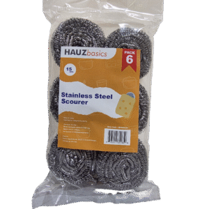 Stainless Steel Scourer 6 Pcs