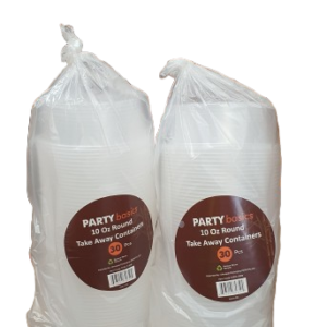 10 Oz (300ml) Round Plastic Containers