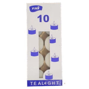 9 Hrs Tea Light Candles (10 Pcs)