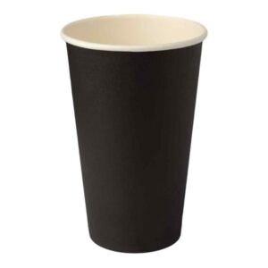 16 Oz Black Single Wall Cup